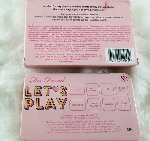 TOO FACED LET'S PLAY  Eyeshadow Palette New in Box Retail $32 - Picture 5 of 6