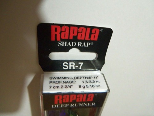 1 Rapala Deep Shad Rap Lure SR7 VIPER Custom AF Annie NIP - Picture 7 of 7