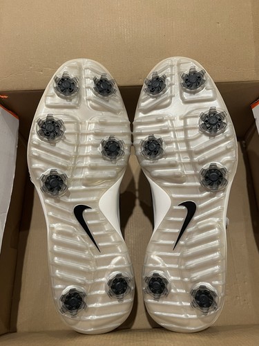Men’s Size 11.5 Nike Roshe Golf Tour White Leather Golf Shoes AR5580-100 New - Picture 5 of 6