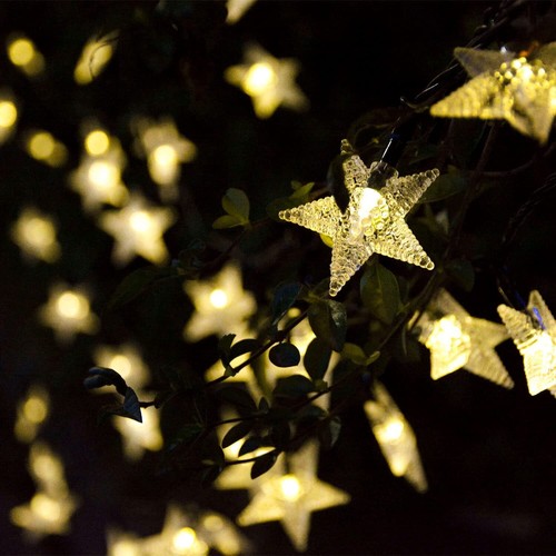 Outdoor Solar Star String Lights 49ft 100LED Garden Lights Christams Decoration - Picture 10 of 24