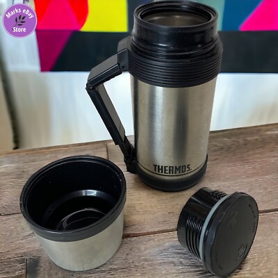 Thermos Brand Stainless Steel 0.75L Vacuum Bottle Handle