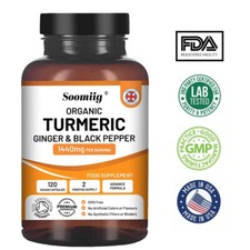 Turmeric Ginger Black Pepper 1440mg Per Serving Supports Joint And Heart Health