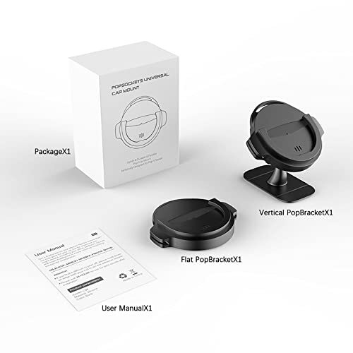 Soporte de empuñadura de montaje de coche para teléfono celular soporte de pegatinas para tablero de teléfono celular, paquete de 2 - Imagen 2 de 8