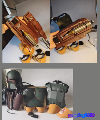 Mandalorian Cosplay The Book of Boba Fett Edition set armatura corpo intero & casco FRP - Foto 21 di 27