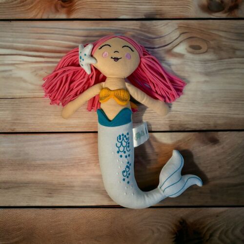 Elly Lu Ella Doll Mermaid Organic Toys Doll Plush - Afbeelding 1 van 7