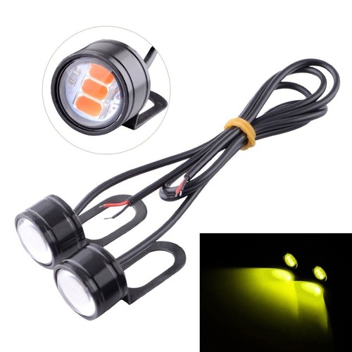 12v 3W Led Eagle Eye Daytime Running Drl Fog Red Lights Backup Motorcycle - Picture 8 of 10