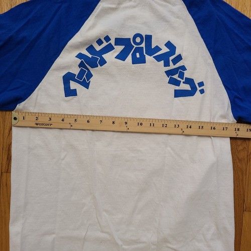 Neu Japan Pro Wrestling King of Sports Lion Mark Shirt Raglan M Medium NJPW AEW - Bild 7 von 7
