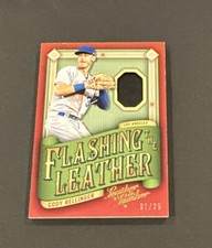 2019 PANINI LEATHER & LUMBER CODY BELLINGER PIECE OF GLOVE RELIC SP #’d 01/25!