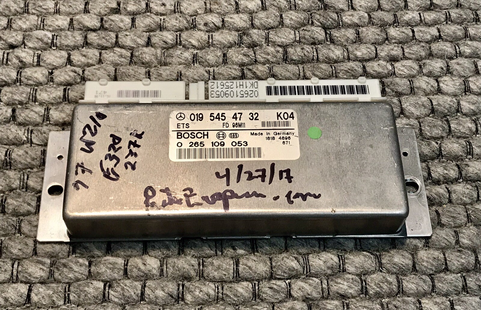ASR 1997 Mercedes-Benz W210 E420 ABS BRAKE CONTROL PUMP Anti Slip Regulation ASR 1997 Mercedes-Benz W210 E420 ABS BRAKE CONTROL PUMP Anti Slip Regulation