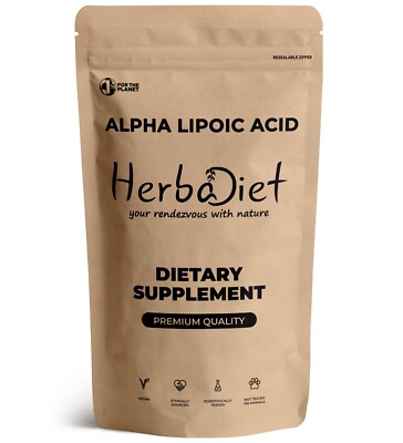 Alpha Lipoic Acid (ALA) Powder 99% Purity - 600mg per Serving - Antioxidants