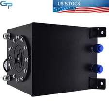 Universal 2.5 Gallon 10L Fuel Cell Tank With Level Sender Aluminum Racing Drift