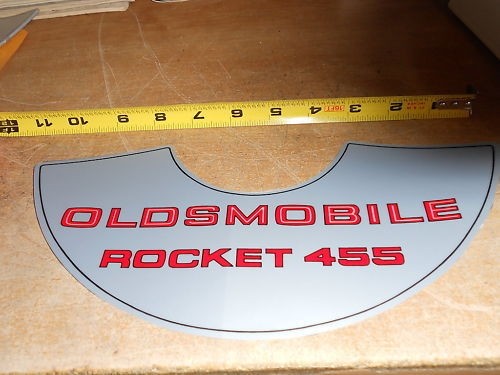 1971 OLDSMOBILE CUTLASS ROCKET 455 AIR CLEANER DECAL - Picture 1 of 1