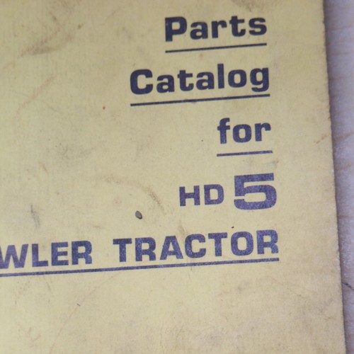 ALLIS-CHALMERS HD5 Tractor Dozer Crawler Parts Manual book catalog 1956 HD-5 oem - Picture 2 of 8