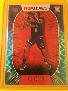 🔥🔥2020-21 NBA Hoops OBI TOPPIN Teal Explosion Rookie RC #226 New York Knicks