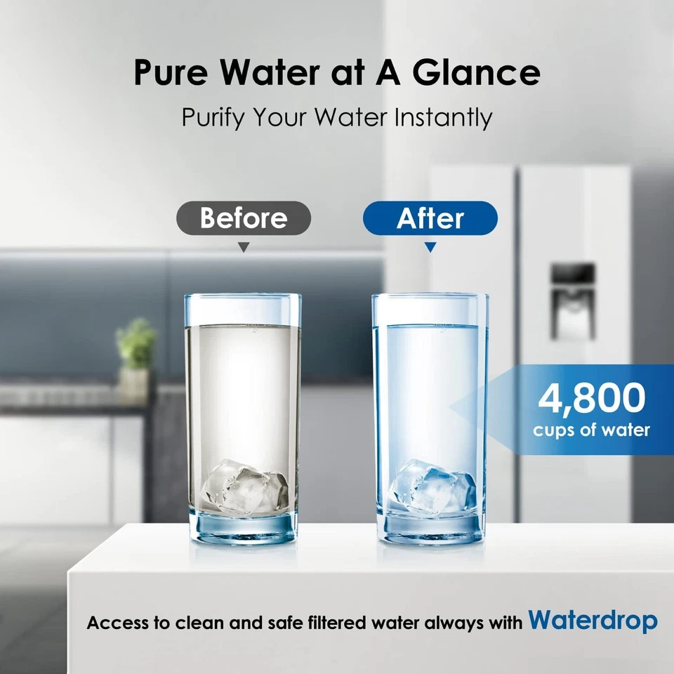 Waterdrop Plus MWF Refrigerator Water Filter Replacement for GE® MWF - Image 3 of 4