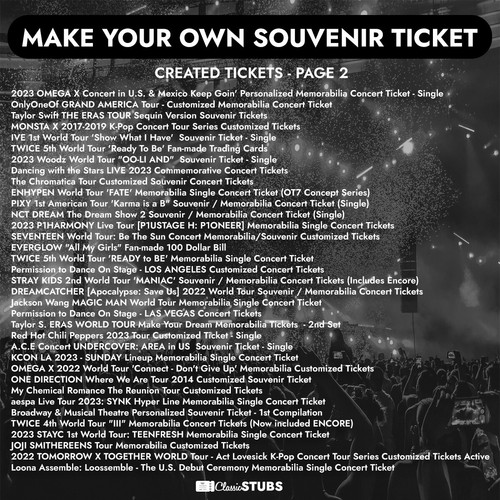 Personalized Custom Event Concert Ticket (Any concert, festival, or show) - Picture 6 of 11