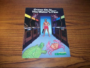 CENTURI-SWIMMER-VIDEO-ARCADE-GAME-PROMO-SALES-FLYER-1980