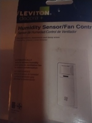 Leviton DHS05-1LM Humidity Sensor Fan Control Switch 5A 600W + Free Gift