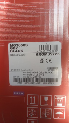 Canon PIXMA MG3650S Wireless Inkjet Printer - Black - Afbeelding 5 van 6