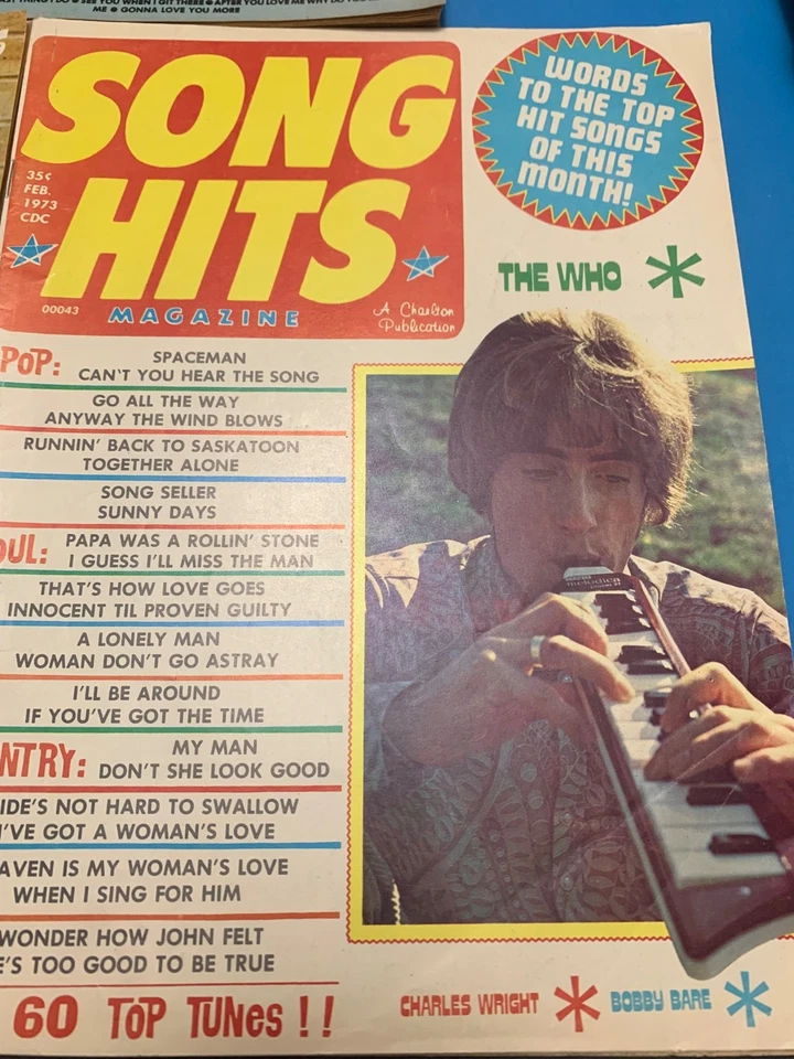 1972/1973/1977 SONG HITS MAGAZINE THE WHO/NEIL DIAMOND+++ - Image 4 of 4