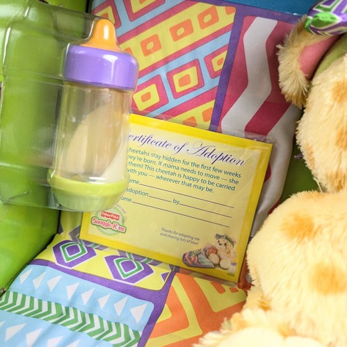 Juguete de peluche Snuggle-kins Cheetah 2007 Fisher Price como nuevo en caja edición temprana sin usar, en caja original - Imagen 3 de 10