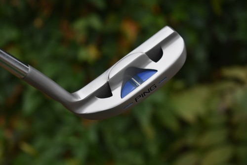 CUSTOM Satin Gray Ping G5i Insert Tess Putter Napa 8802 Engraved WOLF DOG Design - Picture 5 of 21