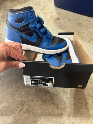 Nike Jordan 1 retro size 12c blue and black