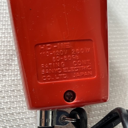 Mini asciugacapelli vintage rosso SANYO Ivy con custodia TESTATO - Foto 6 di 18