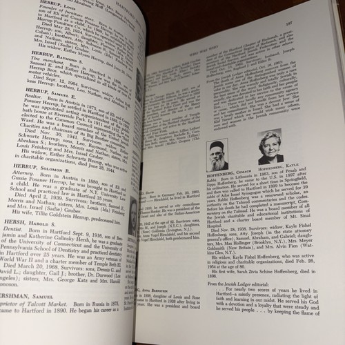 Hartford Jews 1959-1957 Rabbi Morris Silverman  HC 1970 - Picture 7 of 8