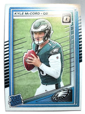 RATED ROOKIE CARD KYLE MCCORD Philadelphia Eagles 2025 Donruss Optic Card #283. rookie card picture
