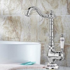 Polished Chrome Kitchen Wet Bar Bathroom Vessel Sink Faucet Mixer Tap hwzh034