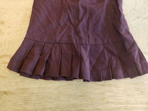 Vintage 60s 70s Cheerleading Youth Uniform Skirt Top Maroon Talon Zip - Picture 3 of 8