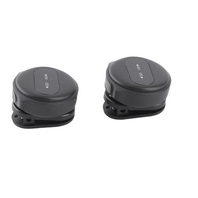 One-Trigger-Two 2.4G Wireless Microphone Magnetic Clip On Mic For Smartphone 50M
