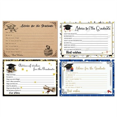 6Pcs Graduation Advice Card 6x4Inch Advice to the Graduate Card Well Wishes Card