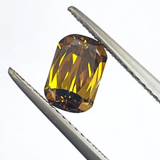 GIA Certified Natural Rectangular Diamond Cut 1.32 Ct Brown Color Jewlery Ring 1581.15 per carat