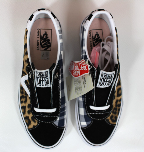 Vans x Sandy Liang Sport Bayside Leopard-Tartan Skate Trainers UK 9 US 10 EU 43 - Picture 16 of 22