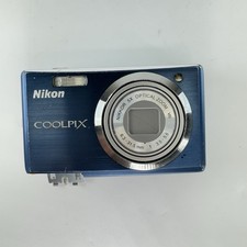 Nikon COOLPIX S560 Digital Camera Blue For Parts Repair Untested