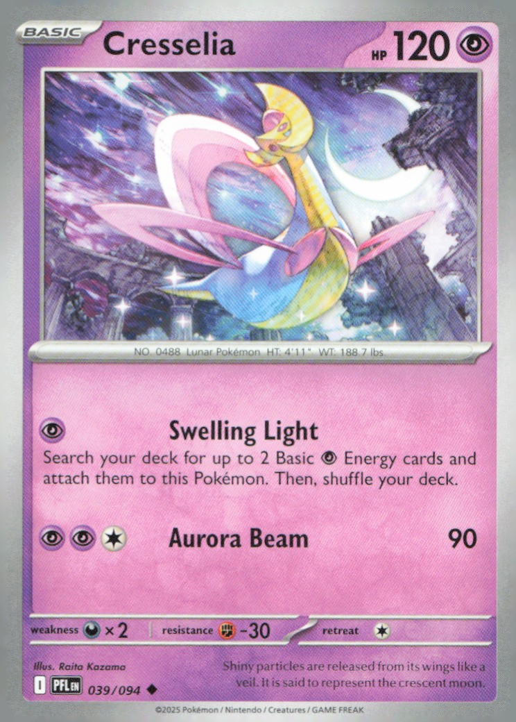 Cresselia Uncommon ME02: Phantasmal Flames 039/094 NM
