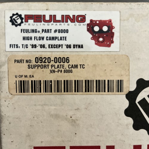 FEULING High Flow Camplate Support Plate For Harley-Davidson Twin Cam #8000 - Picture 4 of 4