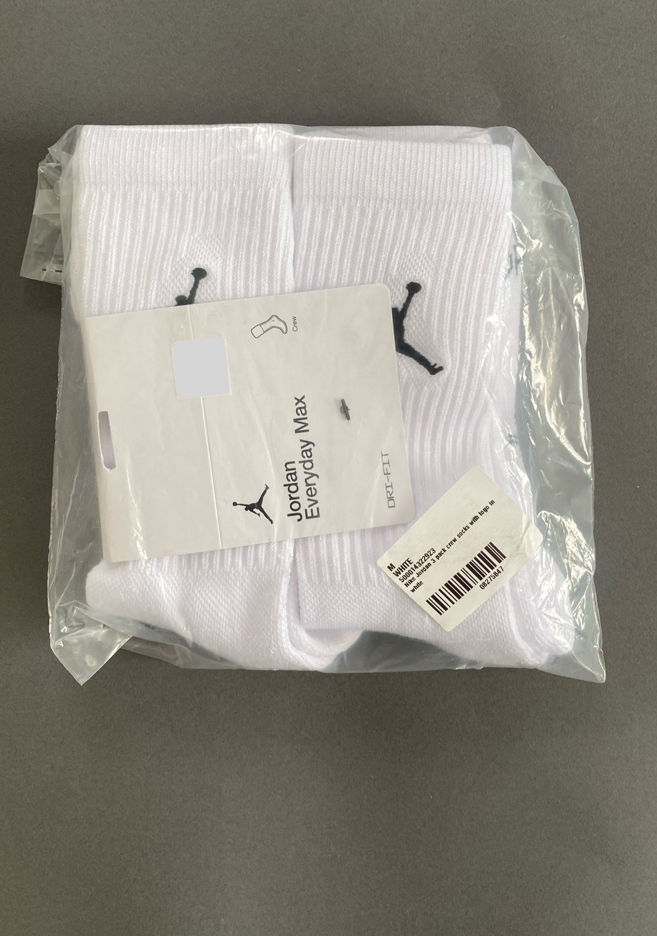 Nike Everyday Jordan jumpman Dri Fit Crew Socks Large 8-11 Uk Mens woman gift