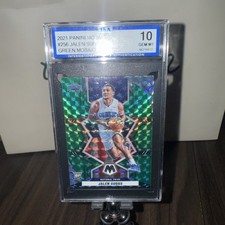 2021-22 Panini Mosaic -National Pride Jalen Suggs Green Mosaic Prizm (RC) ISA 10