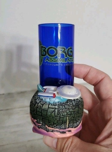 Star Trek Shot Glass Borg Assimilator Paramount's Carowinds 2003 - Picture 7 of 8