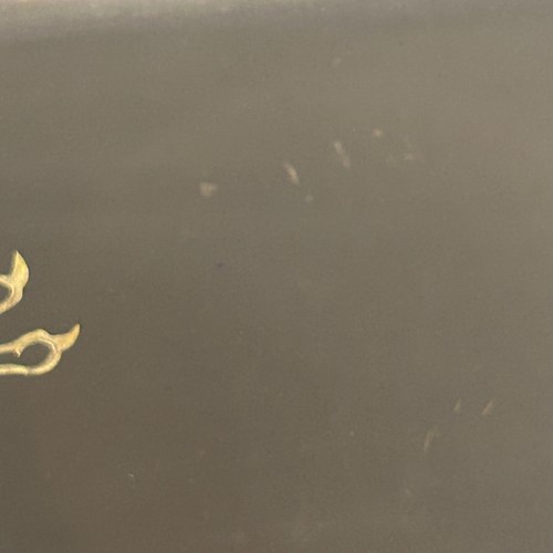 Vintage Couroc Roadrunner Serving Tray Black Inlaid American Southwest Design - Picture 8 of 12