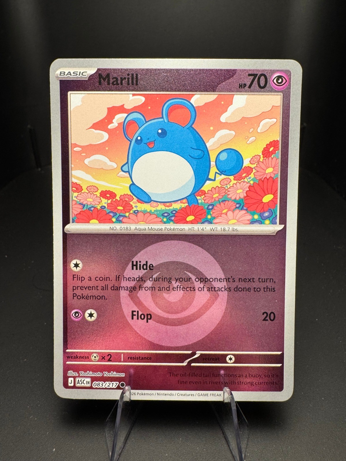 Marill - (Energy Symbol Pattern) Reverse Holo Common ME: Ascended Heroes 083/217