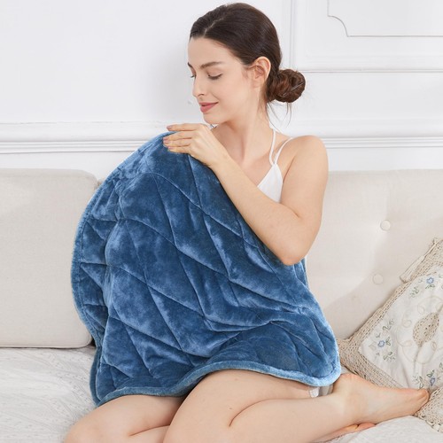 Weighted Lap Pad 7lbs, Cozy Soft Flannel Weighted Lap Blanket for Adults, All... - Picture 8 of 8