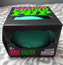 Schylling NeeDoh Funky Pup Tactile Squish Squeeze Toy, Green 26076HY
