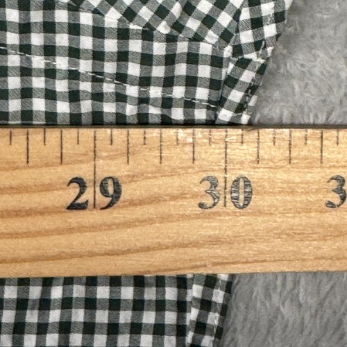 Ralph Lauren Shirt Mens 2XB 2XL Big Green White Gingham Button Down Long Sleeve - Picture 6 of 9