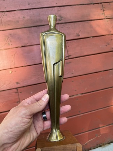 Vintage 1960s 1970s Awards MCM Trophy Art Deco Bust Mid Century Lane - Picture 2 of 9