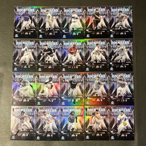 2025 Bowman Chrome Rockstar Rookies Complete 20 Card Insert Set Wilson Roki RC
