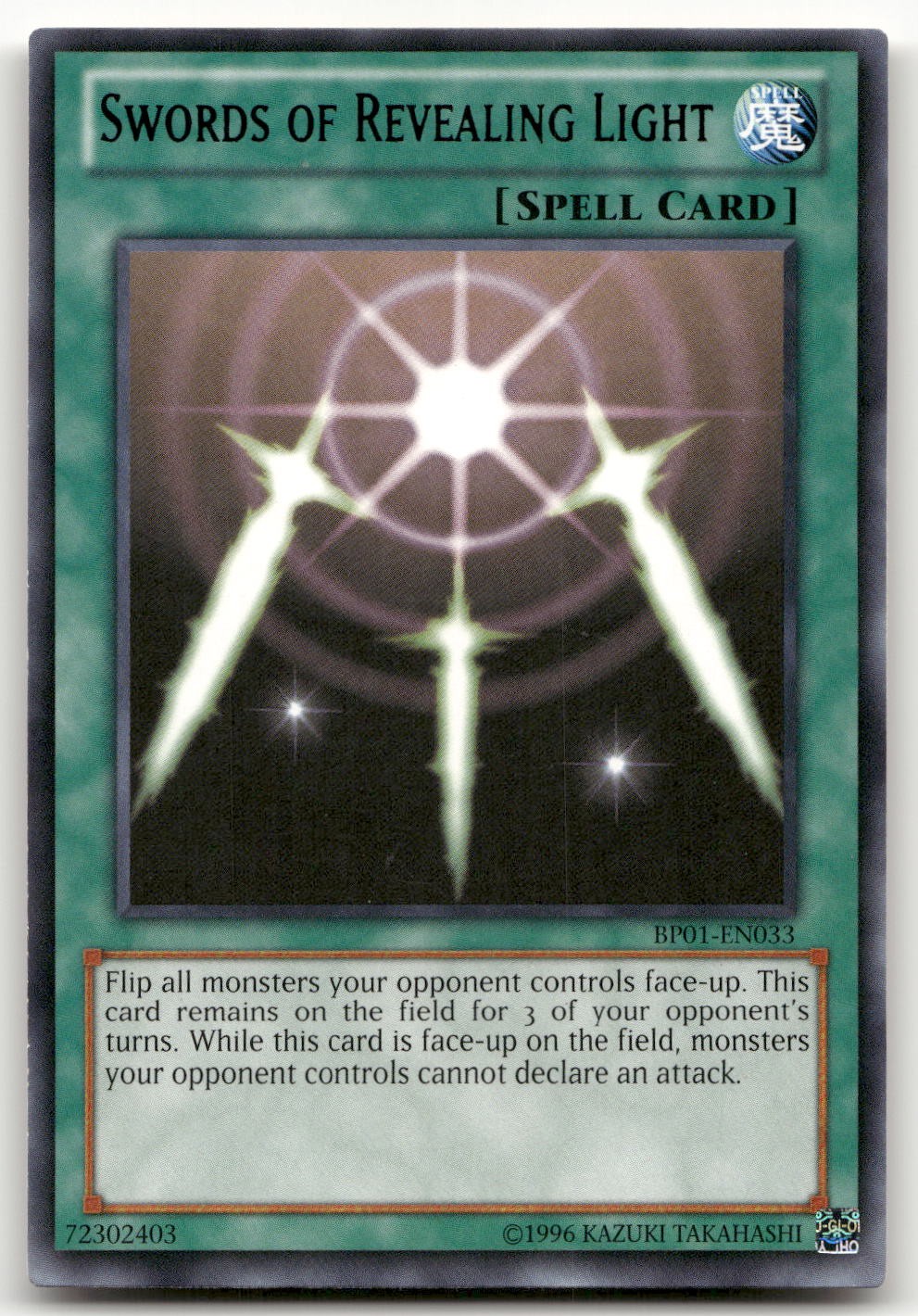 Swords of Revealing Light BP01-EN033 YuGiOh Battle Pack: Epic Dawn trading card — raw and PSA graded price guide